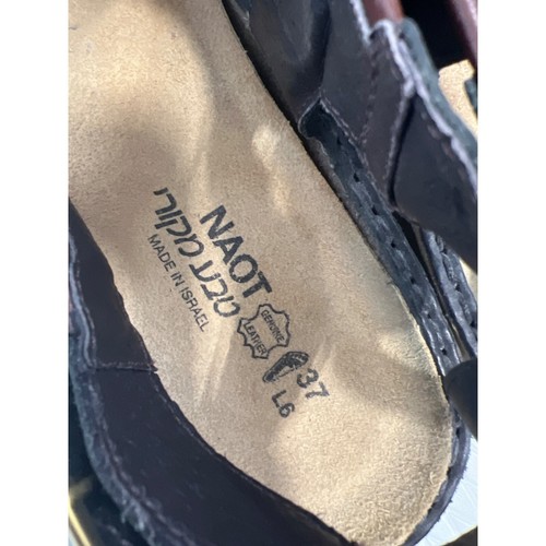 NAOT Footwear Ficus Sandals 6 Open Toe Slingback Oily Coal Nubuck Toffee Brown - Bild 5 von 9