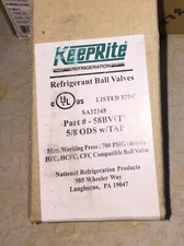 Keeprite Refrigerant Ball Valve  Part # 58BV (T)   5/8 ODS w/Tap 700PSIG (48bar)