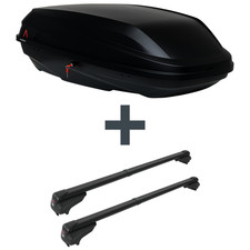 Dachbox G3 BiCube 400+ + Dachträger G3 für Skoda Fabia Fliessheck II Typ 5J TOP