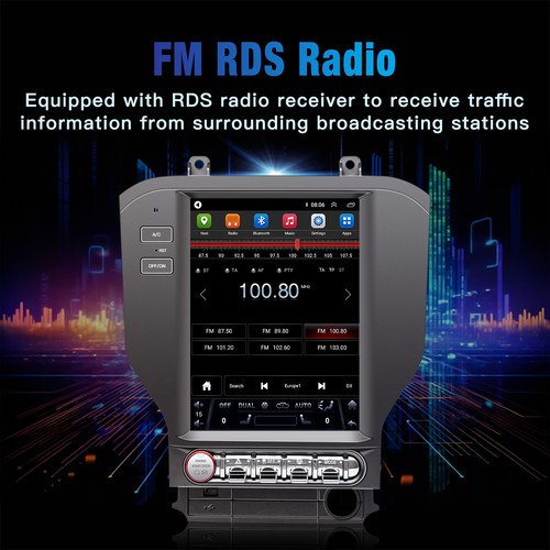 10.4" Screen Navigation Radio Wireless Carplay for Ford Mustang 2015-2021 - Picture 7 of 13
