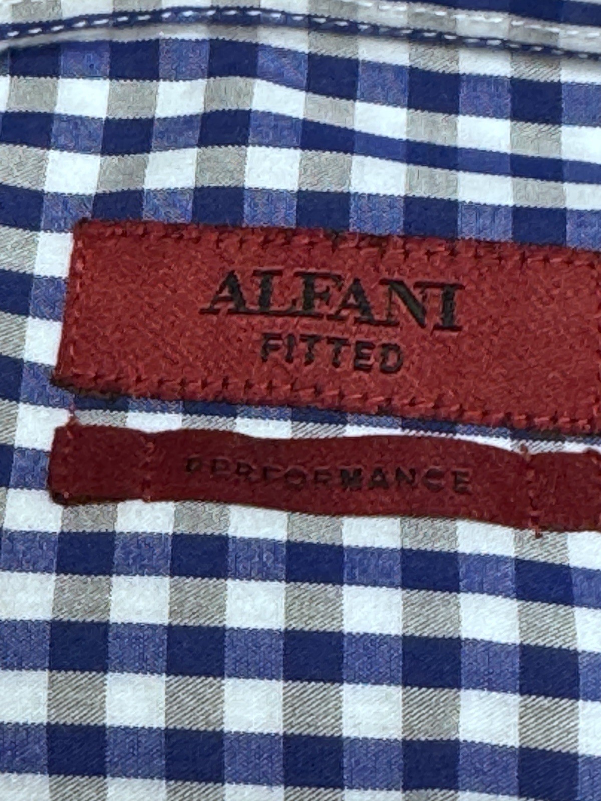 Alfani Button Down Fitted Performance 16 1/2 32-33 - image 4