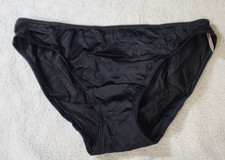 Victoria's Secret Bikini Panty Black Medium Solid NWT Vintage 2014