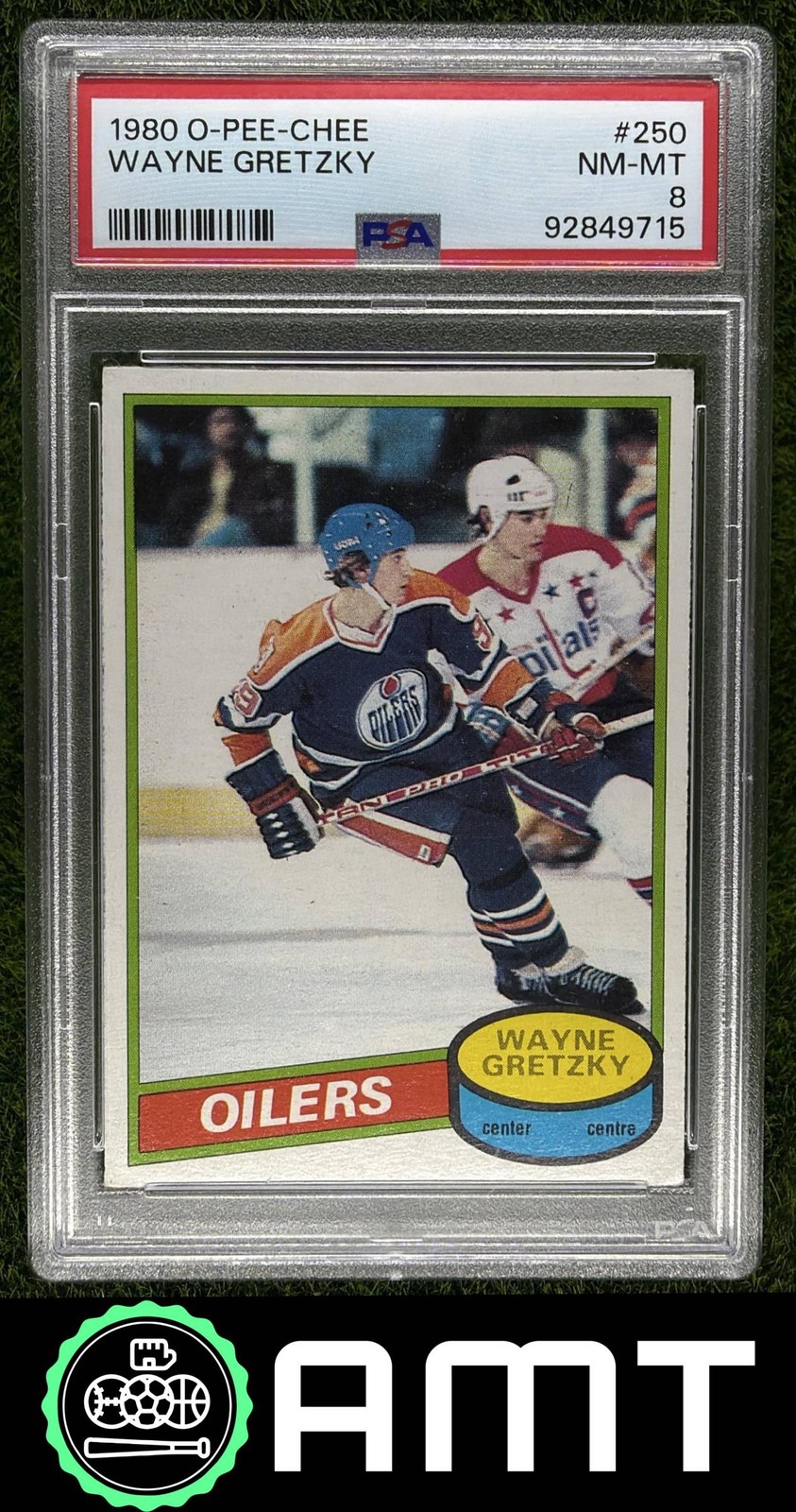Wayne Gretzky PSA 8 1980-81 O-Pee-Chee Edmonton Oilers #250 9715 view 1