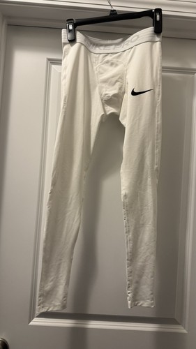 Nike Pro Leggings Herren Medium weiß Dri-Fit Kompressionshose Training Gym