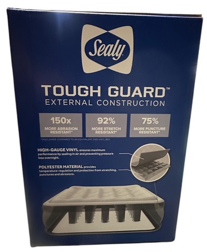 Sealy Queen Air Mattress Built-in Dual Pump AlwayzAire Tough Guard Duvet Top - Picture 16 of 16