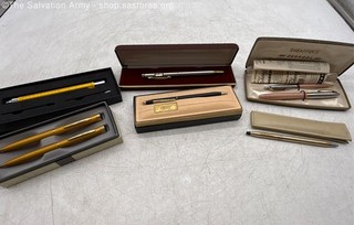 Mixed Lot Vintage Writing Instrument Pens; Cross Sheaffer's & More