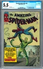 Amazing Spider-Man #20 CGC 5.5 (Marvel, 1965) 1st app of Scorpion! 070326