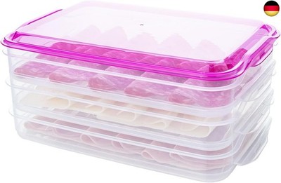 Aufschnittboxen für Kühlschrank 3 Stück 1L,Vorratsbox mit Deckel, Wurst Au