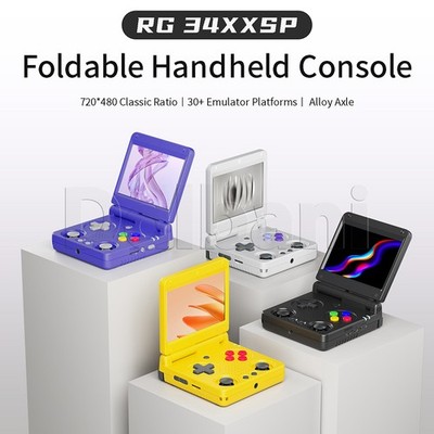 RG 34XXSP Anbernic Black Handheld Retro Game Console 3.4-inch H700