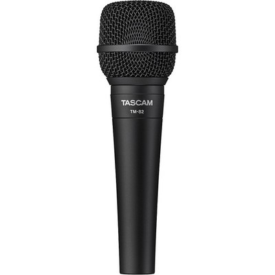 TASCAM TM82 Dynamic Microphone for Recording Vocals and Instruments Black