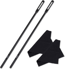 2 Set Flute Cleaning Kit, Flute Cleaning Rod and Cloth, Flute Cleaner Stick, Rec