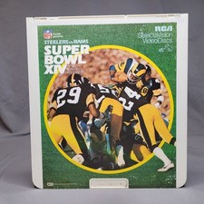 Super Bowl XIV Steelers vs Rams CED Video Disc Vintage 1980 NFL Films Tested