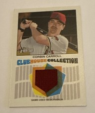 2026 Topps Heritage Clubhouse Relic Corbin Carroll Game Used Red Patch