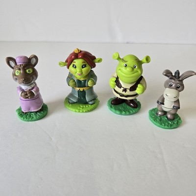 VTG Dreamworks Shrek Fairytale Friends Mini Action Figures Fiona Donkey Wolf