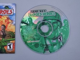 Lot of 3 Games for the Sega Dreamcast (Army Men Sarges Heroes, Crazy Taxi)