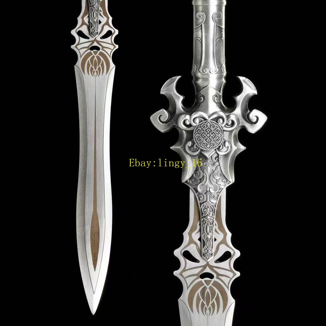 145CM KungFu Long Sword High Manganese Steel Sharp Chinese WUSHU Spear Jian