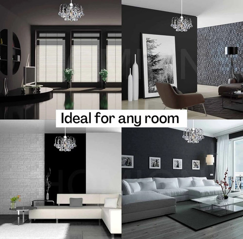 Modern Chandelier Acrylic Crystal Light Shades Droplet Ceiling Pendant Lampshade - Picture 5 of 162