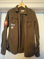 Vintage Superdry Hemd im Military Style mit vielen Patches, wie neu