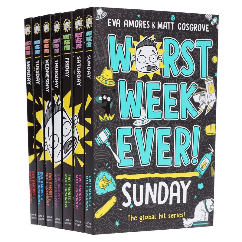 Worst Week Ever! Series By Eva Amores And Matt Cosgrove 7 Books - Ages 8+ - PB