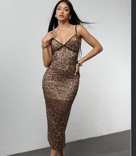 Cheetah Print Body Con Dress