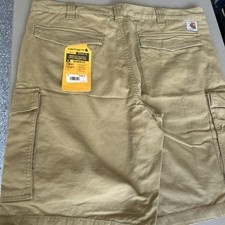 Carhartt Rugged Flex Relaxed Fit Canvas Cargo Work Short BS3542-M , Sz 38