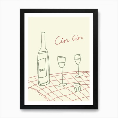 Cin Cin Art Print Framed Wall Art P Framed Wall Art Poster Canvas Print Picture