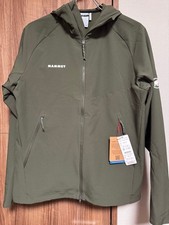 MAMMUT Makun 2.0 Softshell Giacca con Cappuccio Taglia L Cachi
