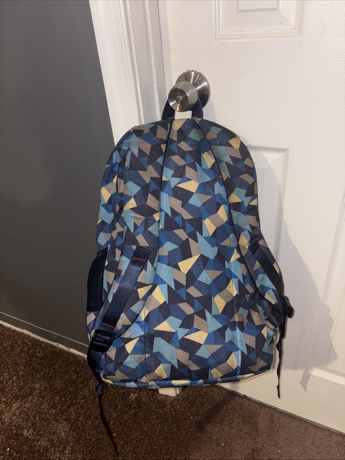 16-inch Patterned Blue Colored School Backpack, T… - image 9