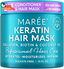 Hair Mask for Damaged Hair - Keratin Treatment Conditioner - Extremely Deep Cond