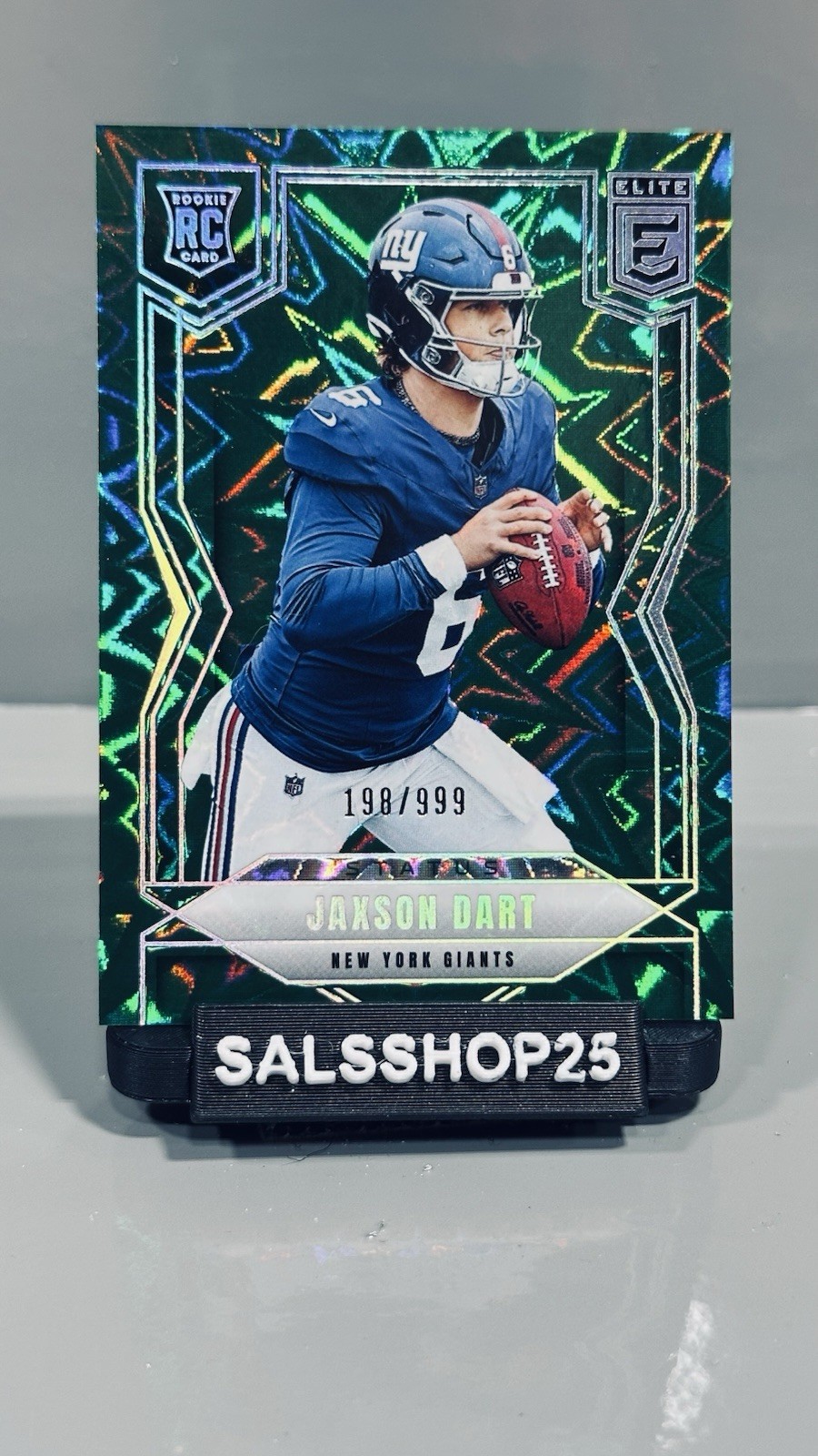 2025 Panini Donruss Elite Jaxson Dart #103 Status Explosion /999 - (RC) - Giants