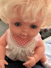 Beautiful Original Tiny Tears Doll. In Original Dress.