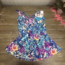 NWT Women's Size 16 Lycra Xtra Life One Piece Swimsuit 9JLFA40M