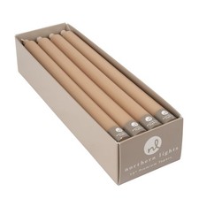 Northern Lights Candles - 12" 12pk Tapers - Tan - 72771