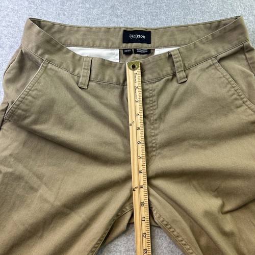 Brixton Reserve Pant Standard Fit Mens 34 x 31* khaki Chino Preppy College Dad - Picture 8 of 13