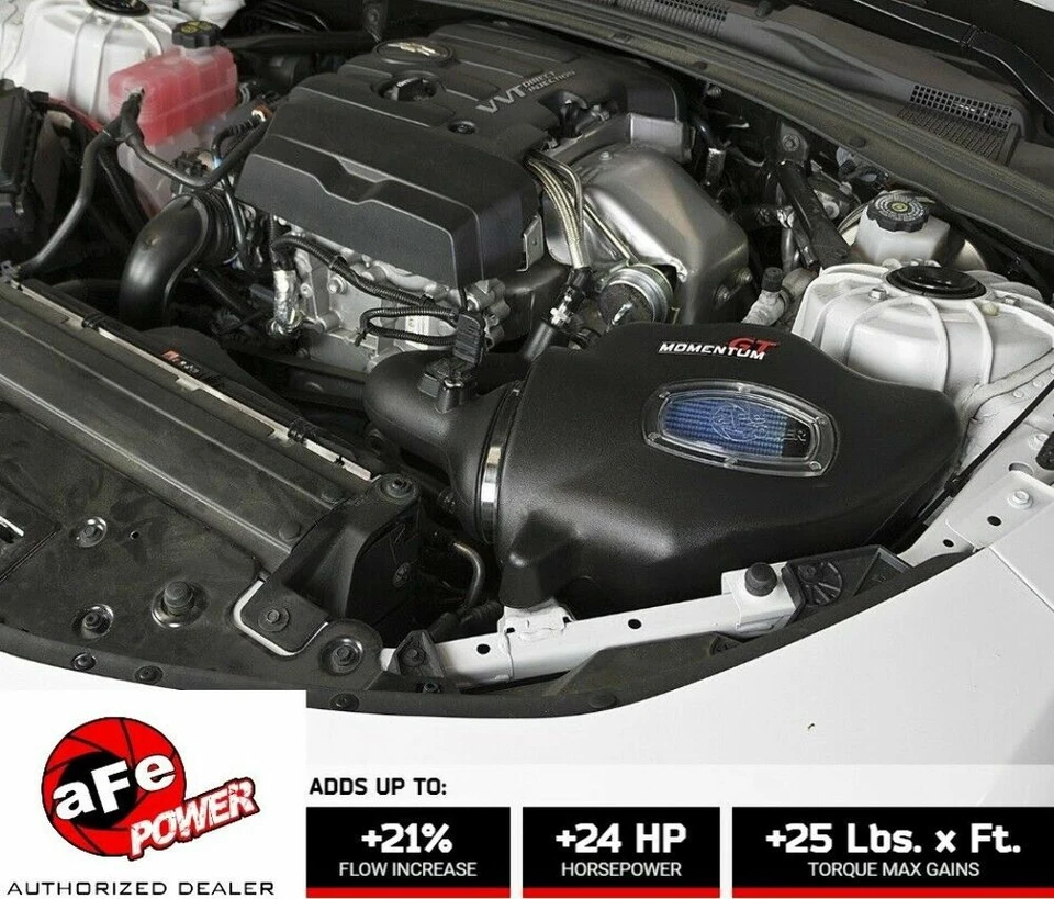 AFE Momentum GT Pro 5R Cold Air Intake System fits 2016-22 Chevy Camaro 2.0L L4 Foto 2 de 4