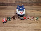 Vintage 1998 Power Rangers Micro Playset Lost Galaxy Zenith Carrier Mega Zord