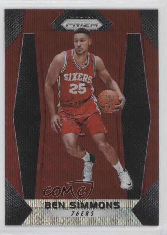 2017-18 Panini Prizm Ruby Wave Prizm Ben Simmons #9 1u6