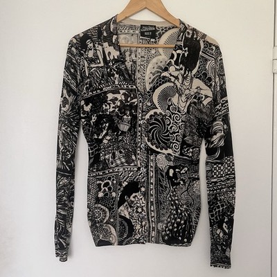 Jean Paul Gaultier Seiden Strickjacke Damen Größe L