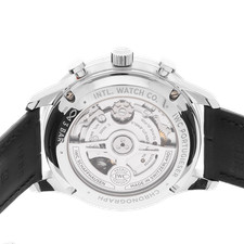 IWC Portugieser Chronograph Steel Auto 41mm Green Dial Strap Watch IW3716-15 5