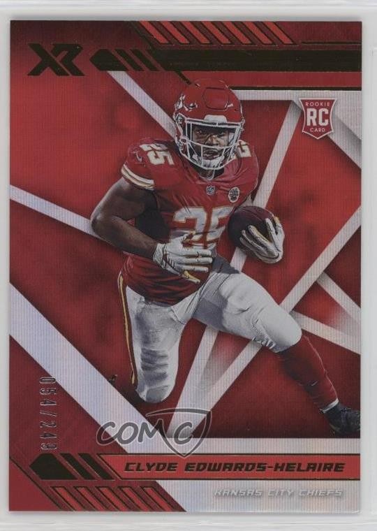 2020 Panini XR Rookie Red /249 Clyde Edwards-Helaire #121 Rookie RC 0q3