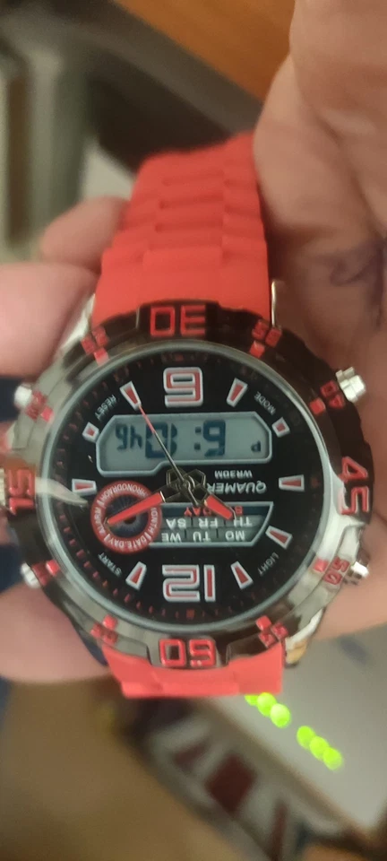 reloj hombre Quamer Más Bola Planetaria Con Luz Y Caja - Imagen 2 de 4