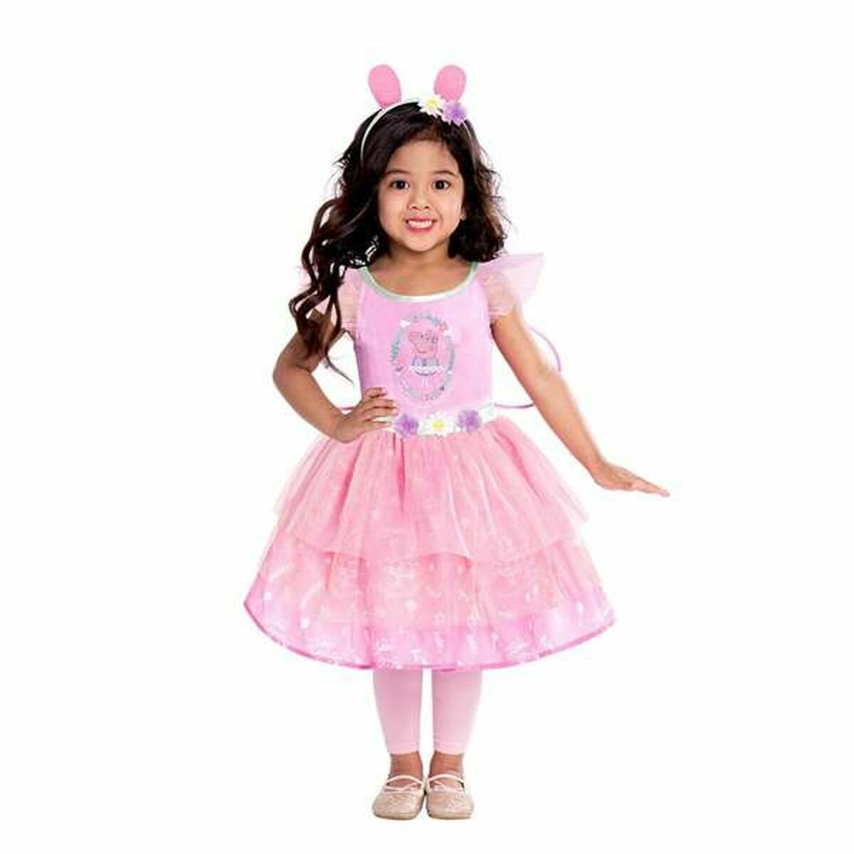Costume per Bambini Peppa Pig 3 Pezzi Taglia:2-3 Anni