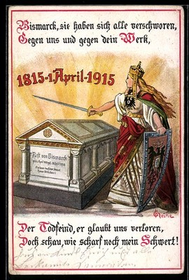 AK Sarg Fürst von Bismarck, Bismarck sie haben sich alle verschworen, gegen uns 