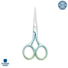 Multicolor 3.9" Stainless Steel Grooming Scissors - Precision Trimming for Fa...