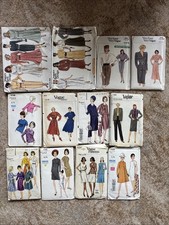 Bundle Of Vintage Vogue Sewing Patterns 14 16 18 Uncut Very Easy