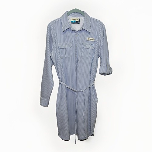 Chemise Magellan Outdoors Femme – Grande Coupe Détendue, Manches Courtes, Blanche, Pêche
