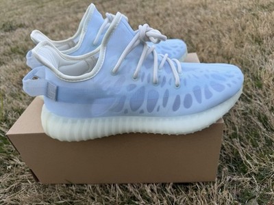 adidas Yeezy Boost 350 V2 Mono Ice Blue White Low Sneaker GW2869 2021 SIZE 10