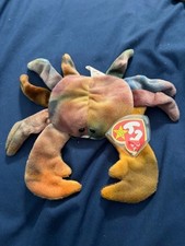TY BEANIE BABY - CLAUDE BORN 1996 - WITH UNEXPLODED TAG IN ORIG PLASTIC COVER