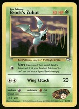Pokemon Tcg Brock's Zubat #24 Pokemon Gym Heroes MP