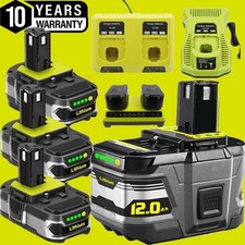 8.0AH 12Ah 18V Battery For Ryobi One Plus P108 Li-ion RB18L50 RB18L40 or Charger